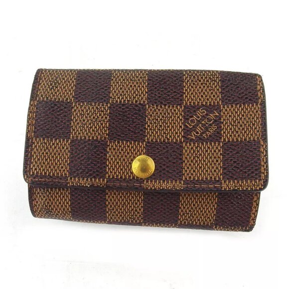 Louis Vuitton Key Case Damier Beige Damie Campbus Authentic Used T17817 - Picture 1 of 9